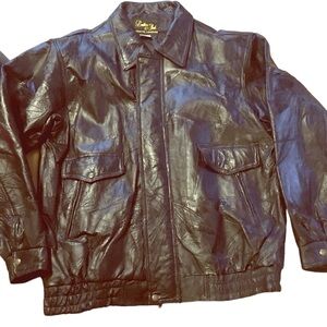 Vintage Men’s Genuine Black Leather Jacket
